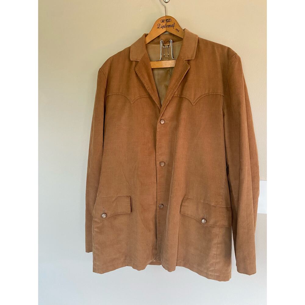 Vintage Mens Pioneer Wear Corduroy Western Cowboy Mens 46 Jacket Blazer